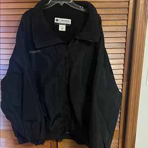 Columbia Men's Classic Black Lined Jacket Size 6XL